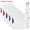 Better Office Products Presentation Folder/Report Covers, No Punch, Textured Clear, Asst'd Color Swivel Swing Lock, 24PK 36424 - alternate 6